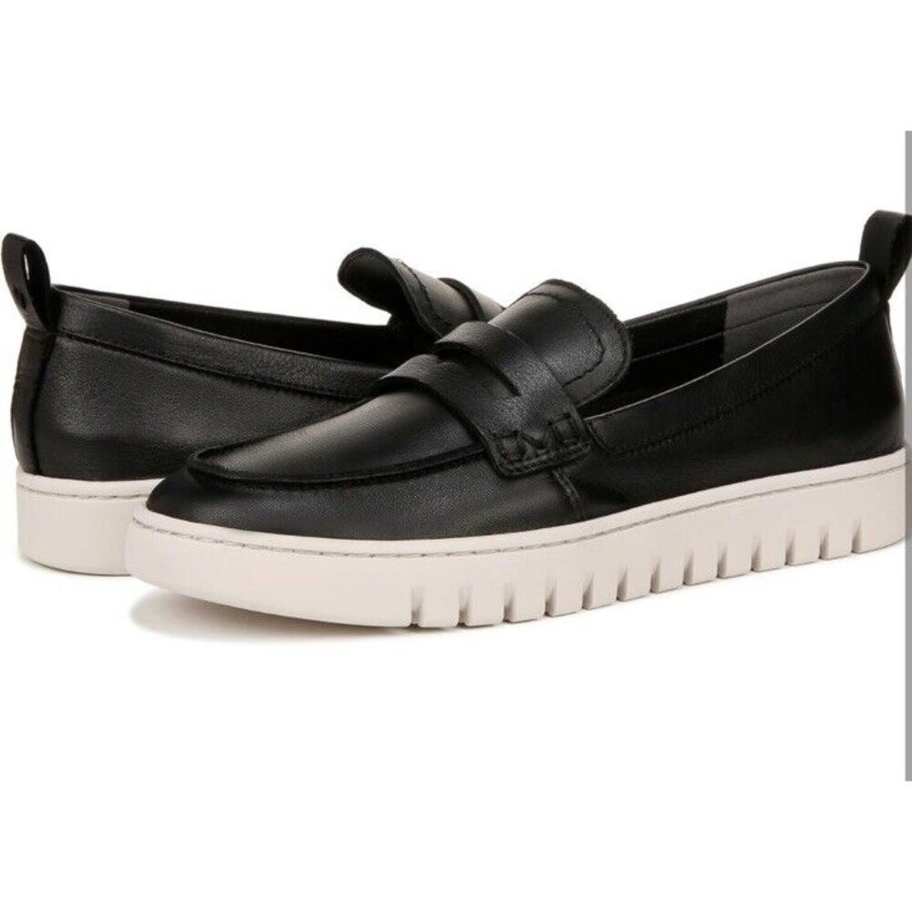 Vionic Uptown Slip On Loafer Womens 9.5 Medium Black Leather Arch Support New - Picture 7 of 10